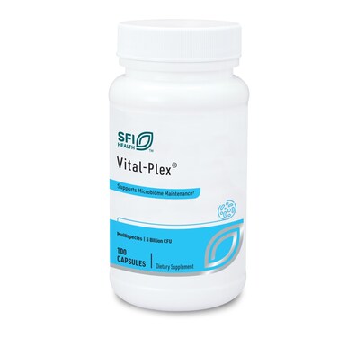Klaire Labs Vital-Plex Probiotic - Helps Rebalance GI Microbiota for Men &amp; Women, 5 Billion CFU Hypoallergenic &amp; Dairy-Free Bifidobacterium &amp; Lactobacillus Blend (100 Capsules)