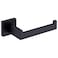 TASTOS Toilet Paper Holder Matte Black, Toilet Tissue Roll Holders Dispenser and Hangers Wall Mounted for Bathroom &amp; Kitchen, Stainless Steel Modern Square Style