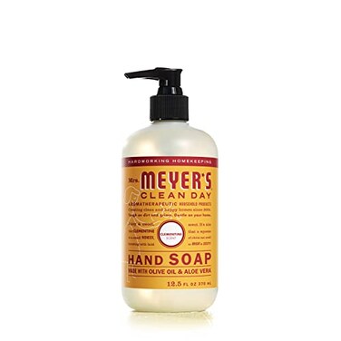 Mrs. Meyer's Hand Soap, Made with Essential Oils, Biodegradable Formula, Clementine, 12.5 fl. oz