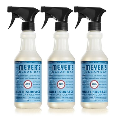 MRS. MEYER'S CLEAN DAY All-Purpose Cleaner Spray, Rain Water, 16 fl. oz - Pack of 3