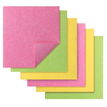 Mr. Pen- Dish Cloths, 6 pcs, Reusable Paper Towels, Absorbent Kitchen Towels, Dishcloths for Kitchen, Cellulose Sponge Cloths, Dish Drying Towels, Kitchen Cleaning Cloths, Sponge Cloth, Dish Rag.