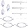 ResOne 3pk Nebulizer Replacement Accessories w/Cup, Mouthpiece, Tee, Flex, 7' Tubing, Connector