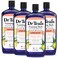 Dr Teal's Foaming Bath with Pure Epsom Salt, Stress Relief with Ginseng &amp; Ginger, 4 Count - 136 fl oz Total