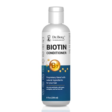 Dr. Berg Biotin Conditioner for Men &amp; Women (Improved High-Performance Formula) - Independently Tested &amp; Certified Paraben- Sulfate- &amp; Silicone-Free - Infused w/Biotin, Argan &amp; Botanicals - 8 Fl oz
