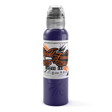 World Famous Purple Tattoo Ink, Vegan and Professional Ink, Made in USA, Amsterdam Purple, 1 oz