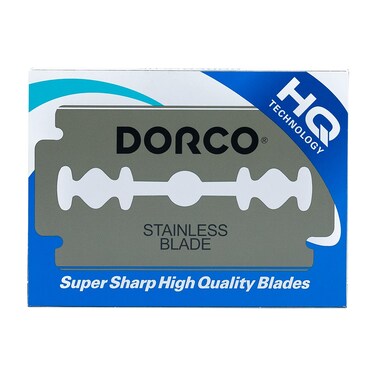 Dorco ST300 Platinum Extra Double Edge Razor Blades - 100 Count   Premium Stainless Steel Shaving Blades for Smooth and Precise Shaves