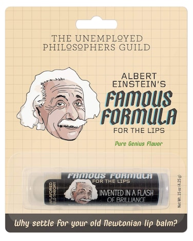 Einstein's Famous Formula for the Lips, Lip Balm Tube, Unflavored- Cruelty-Free and Made in the USA from Natural and Imported Ingredients
