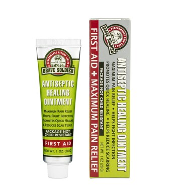 Brave Soldier Antiseptic Healing Ointment - Accelerate Wound Healing Ointment - Best Wound Healing Cream, Scab Healing, Wound Care, Burn Ointment &amp; Skin Repair - for Burns Wounds &amp; More 1 oz (28g)