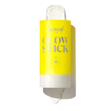 Supergoop! Glow Stick, 0.7 oz - SPF 50 PA++++ Dry Oil Sunscreen Stick for Face &amp; Body - Brightens &amp; Hydrates for a Healthy Glow - Mess-Free, Travel-Friendly SPF