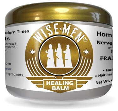 Wise Men Healing Balm with Myrrh and Frankincense Essential Oils for Neuropathy, Sciatica and Nerve Pain Massage and Skin Moisturizing