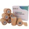 Self Adhesive Wrap Cohesive Wrap Bandages 6 Count 3" x 5 Yards, Medical Tape, Adhesive Flexible Breathable First Aid Non Woven Rolls, Stretch Athletic, Ankle Sprains &amp; Swelling, Sport