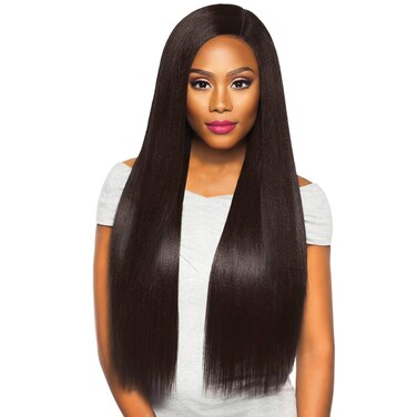 Outre Human Hair Blend Weave Premium Purple Pack Brazilian Boutique Virgin Sleek Pressed 18", 20", 22"+Free Closure (950)