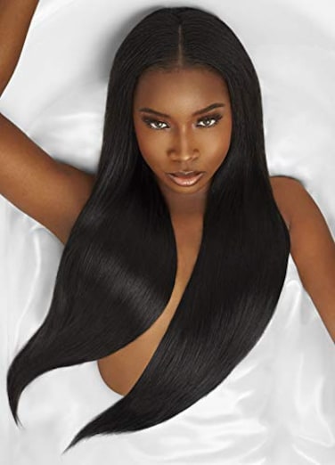 Outre Mylk Yaki Weaving Hair 2-PACKS (10", 1B Off Black)