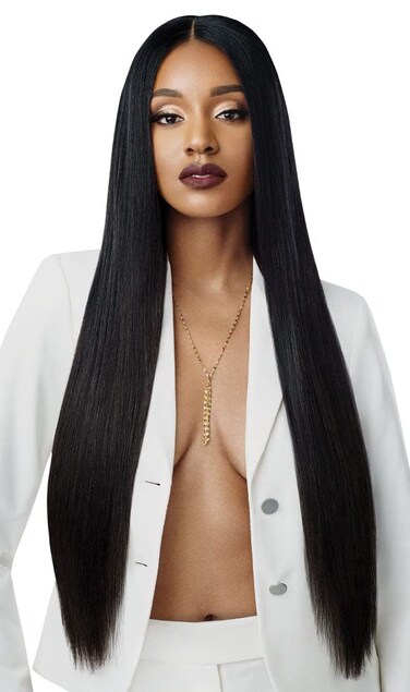 Outre Luxe Line pure Virgin Human Hair 15+ Quality Grade NATURAL STRAIGHT (12", NBLK)