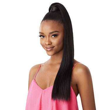 Outre Ponytail Pretty Quick Sleek Straight 24" (1B-Off Black)
