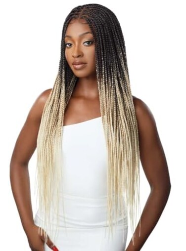 Outre 13x4 Lace Frontal Wig Pre Braided Knotless Box Braids HD Transparent KNOTLESS SQUARE PART BRAIDS (2T/3027)