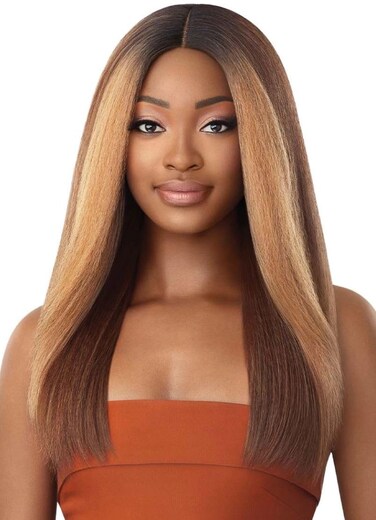 Outre Soft &amp; Natural Synthetic Lace Front Wig - NEESHA 207 (1B Off Black)