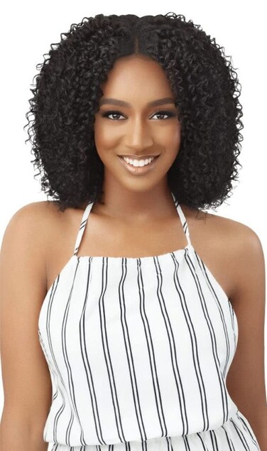 Outre 100% Human Hair Leave Out Wig - CURLY TWIST 14 (DR1B/2T3027)