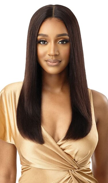 Outre Mytresses Gold Label Human Hair Lace Front Wig - KENNA (Natural Brown)