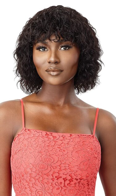 Outre 100% Human Hair Fab &amp; Fly Full Cap Wig - MAYSIE (Natural Black)