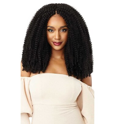 Outre Synthetic Braid - X PRESSION TWISTED UP 3X SPRINGY BOHEMIAN TWIST 16 (Color:1B Off Black, Pack of 6)