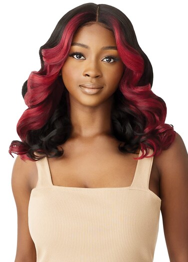 Outre Synthetic Hair HD Lace Front Wig - SHANA (DR4GOLDEN HONEY BLONDE)