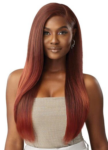 Outre Lace Front Wig - Melted Hairline - Swirlista - Swirl 101 (GINGER AUBURN)