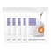 simplehuman Code H 100 Count,Genuine Custom Fit Liners, Drawstring Trash Bags in Dispenser Packs, 30-35 Liter / 8-9 Gallon, White