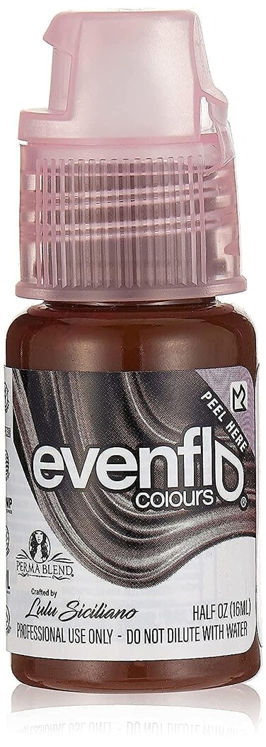 Evenflo Colours Permanent Makeup for Eyebrows, Used for Microblading and Tattoo Techniques, Professional Cosmetic Pigment - Mocha, 0.5 oz
