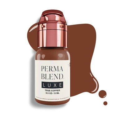 Perma Blend Luxe - True Copper - Microblading Ink to Enhance Lip Color - Lip Tattoo &amp; Lip Blushing Supplies for Permanent Lip Color - Orange Red Lip Blush - Vegan (0.5 oz)