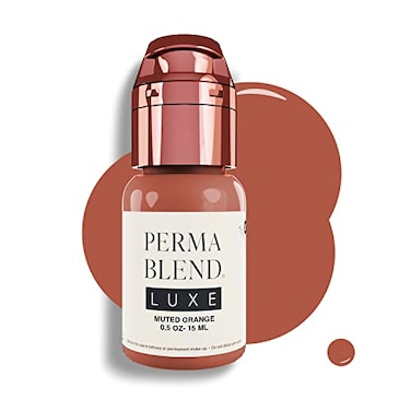 Perma Blend Luxe - Muted Orange - Microblading Ink for Lip Blush &amp; Permanent Lip Makeup - Professional Tattoo Ink - Orange Tattoo Ink Makeup - Vegan (0.5 oz)