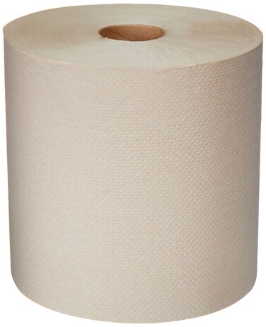 AmazonCommercial 1-Ply Kraft 7.9' Hard Roll Paper Towels (SOFI-011) Bulk for Business  Made from 100% Recyclable Material  Compatible with Universal Dispensers 800 feet per Roll (6 Rolls)