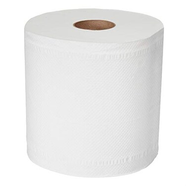AmazonCommercial 2-Ply White 7.6' Center Pull Paper Towels  Bulk for Business   centerfeed Hand Towels  Compatible with Universal Dispensers FSC Certified  600 Sheets per Roll (6 Rolls)(7.6 x 9 Sheet)