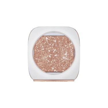 FLOWER Beauty By Drew Barrymore Prismatic Highlighter Makeup - Cream to Powder Hybrid Highlighter - Ultra-Silky Powder Pignments - Natural Glow + Gold Flakes - Vegan + Gluten-Free (Solstice)