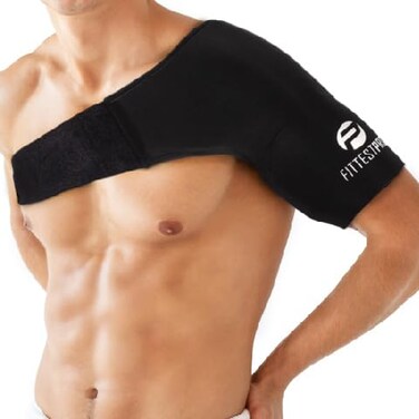Fittest Pro Shoulder Ice Pack Wrap, HSA or FSA Eligible, Reusable Cold Therapy Wrap for Tendonitis, Swelling, Rotator Cuff, and Recovery