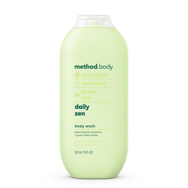 Method Body Wash, Daily Zen, Paraben and Phthalate Free, 18 oz (Pack of 1)