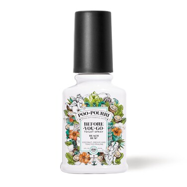 Poo-Pourri Before-You-Go Toilet Spray, Beach Bum, 2 Fl Oz - Coconut, Orchid and Toasted Praline (Packaging May Vary)