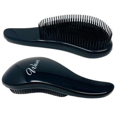 G.B.S Wave Detangling Brush, Black, Pack of 2