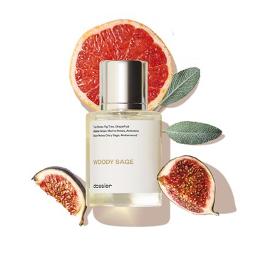Dossier - Woody Sage - Eau de Parfum - Inspired by J.Malone's Wood Sage &amp; Sea Salt - Perfume Luxury - Pure Infused - Paraben-Free - Vegan - For Women Men Unisex - Fragrance 1.7 Fl oz (Spray 50ml)