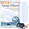 resplabs CPAP Filters Compatible with The ResMed AirSense, AirCurve 10 &amp; S9 Machine (Pack of 60)