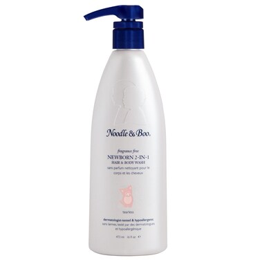 Noodle &amp; Boo Fragrance Free Newborn 2-in-1 Hair &amp; Body Wash for Baby Eczema Care, 16 fl. oz.