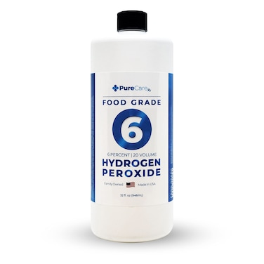 PureCareRx Hydrogen Peroxide 6 Percent 20 Volume Developer Hydrogen Peroxide Gallon 6% Hydrogen Peroxide 20 Volume Hydrogen Peroxide 32oz Bottle