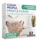 The Clean People Laundry Detergent Sheets - Laundry Soap - Ultra Concentrated, Recyclable Packaging, Stain Fighting - Fresh Scent, 32 Pack