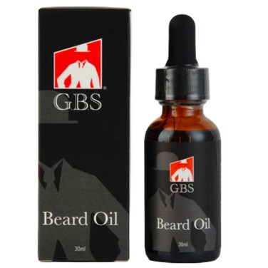 G.B.S Beard Oil Glass Bottle and Dropper, Beard Conditioning Oil