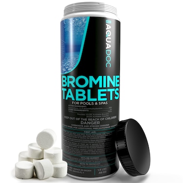 Spa Bromine Tablets for Hot tub, 1.5lbs - Spa Sanitizing Bromine for Hot Tubs &amp; Spa Bromine Tablets - Recommended Hot Tub Bromine Sanitizer by AquaDoc