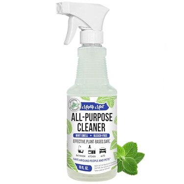 Mighty Mint All-Purpose Cleaner, Non-Toxic Spray for Home, Kitchen, Bathroom, Natural Peppermint Scent, 16oz