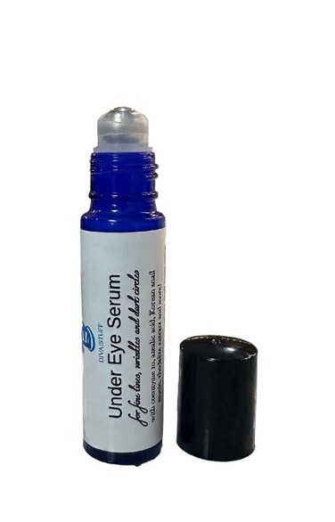 Diva Stuff Under Eye Serum For Fine Lines, Wrinkles and Dark Circles, With Korean Snail Mucin, Coenzyme q10, Rhodolite Extract, Smooth Rollerball Container