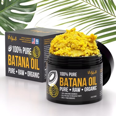100% Pure Batana Oil from Honduras - Organic Raw Unrefined Hair Growth Oil - Natural Moisturizer for Skin and Hair - Cold Pressed Traditional Honduran Palm Nut Oil