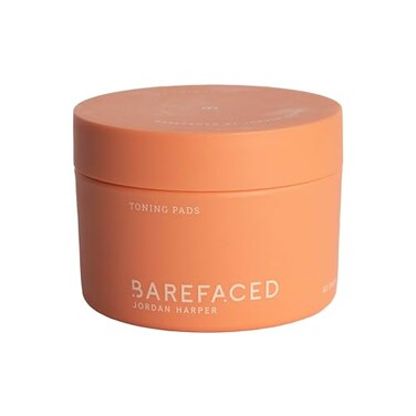 Barefaced Toning Pads (60 count) Exfoliating Face Pads with 2% Glycolic Acid &amp; Salicylic Acid - Helps with Brightening &amp; Cleansing Skin, Clears Pores, Reduces Fine Lines and Wrinkles, Resurfacing Pads