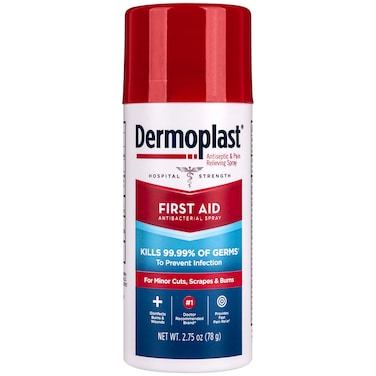 Dermoplast First Aid Spray, Analgesic &amp; Antiseptic Spray for Minor Cuts, Scrapes and Burns, 2.75 Ounce (Packaging May Vary)